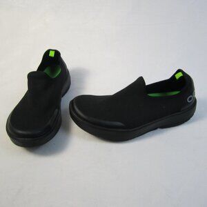 OOFOS Oomg Eezee Low Black Slip On Shoes Casual Wear/Walking Womens Size 8.5
